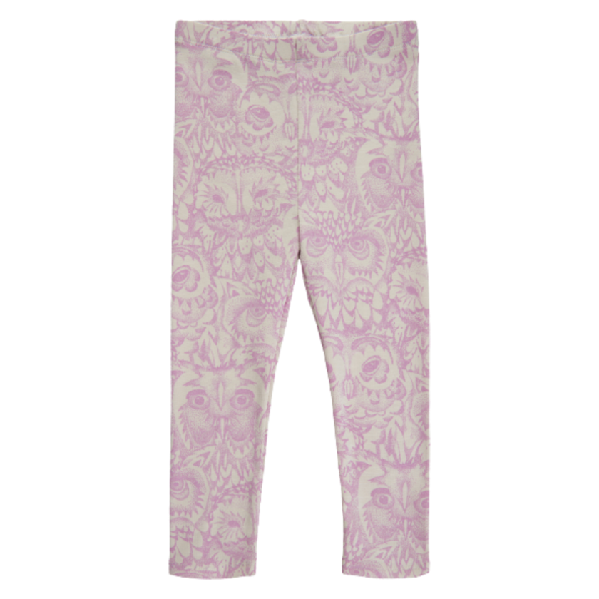 Soft Gallery Pastel owl Leggings - Orchid Bloom str. 68 / 6 mdr