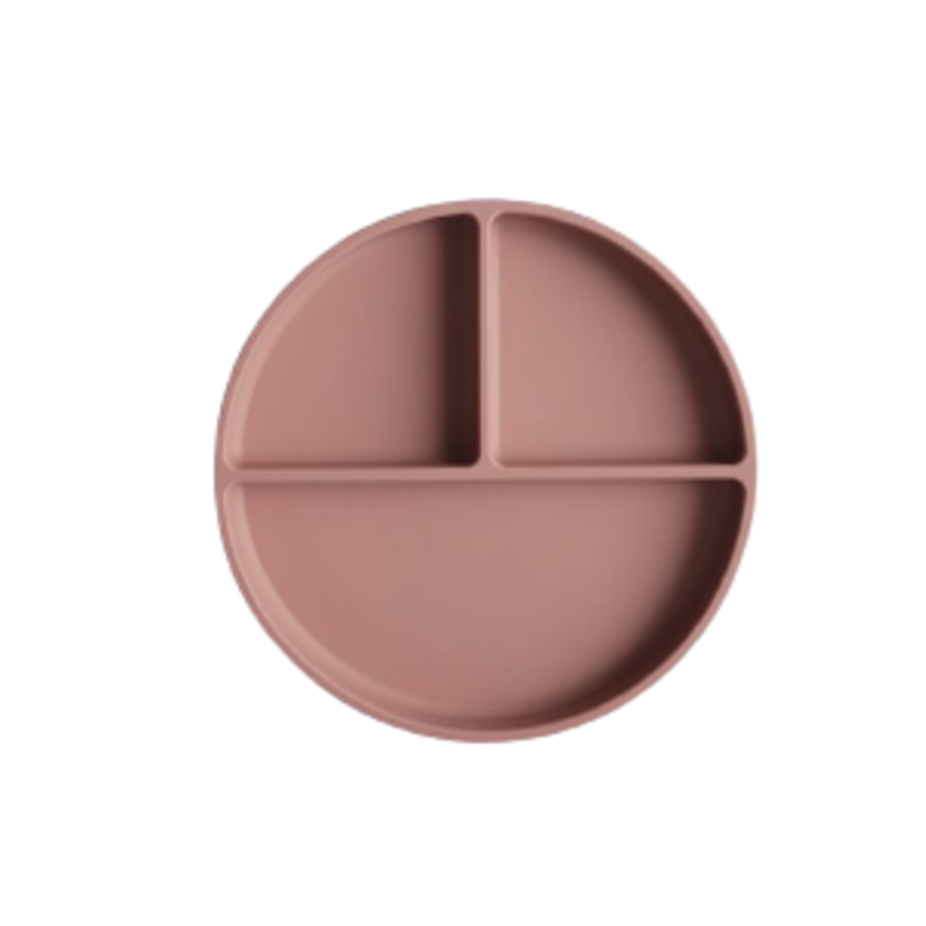 Mushie - Silicone Suction Plate - Cloudy Mauve