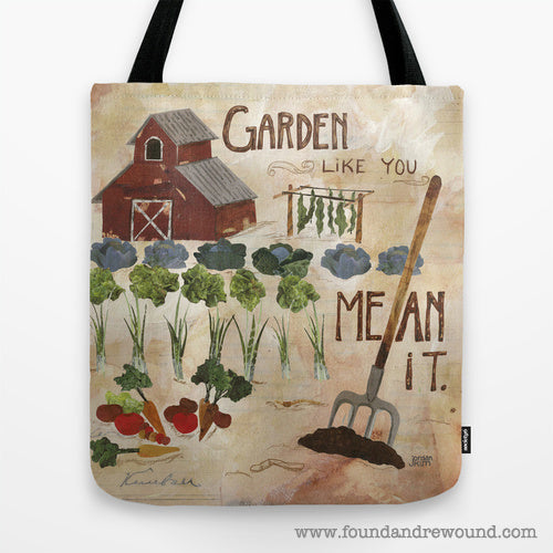 Jordan Kim Garden Like You Mean It tote bag foundandrewound Society6