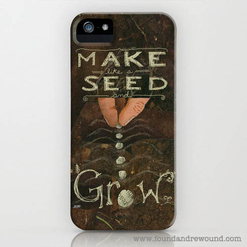 Jordan Kim foundandrewound sowing seeds iPhone cover skin Society6