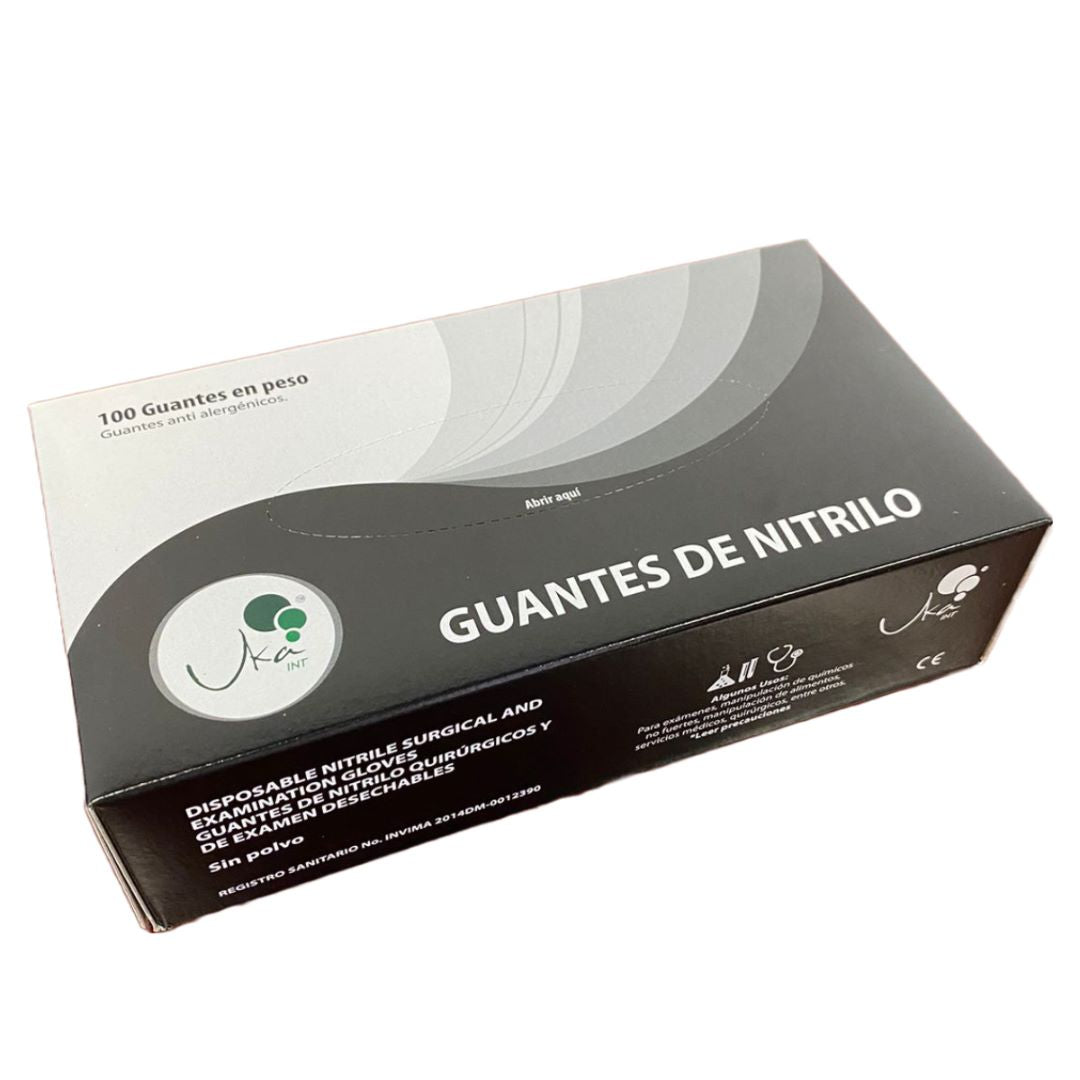 Caja de guantes de vinilo transparente de 100 piezas Guantes desechables  sin polvo sin látex (pequeño) JAMW Sencillez