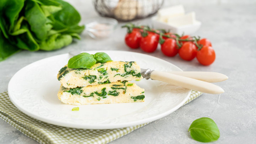 Omelette aux épinards et feta