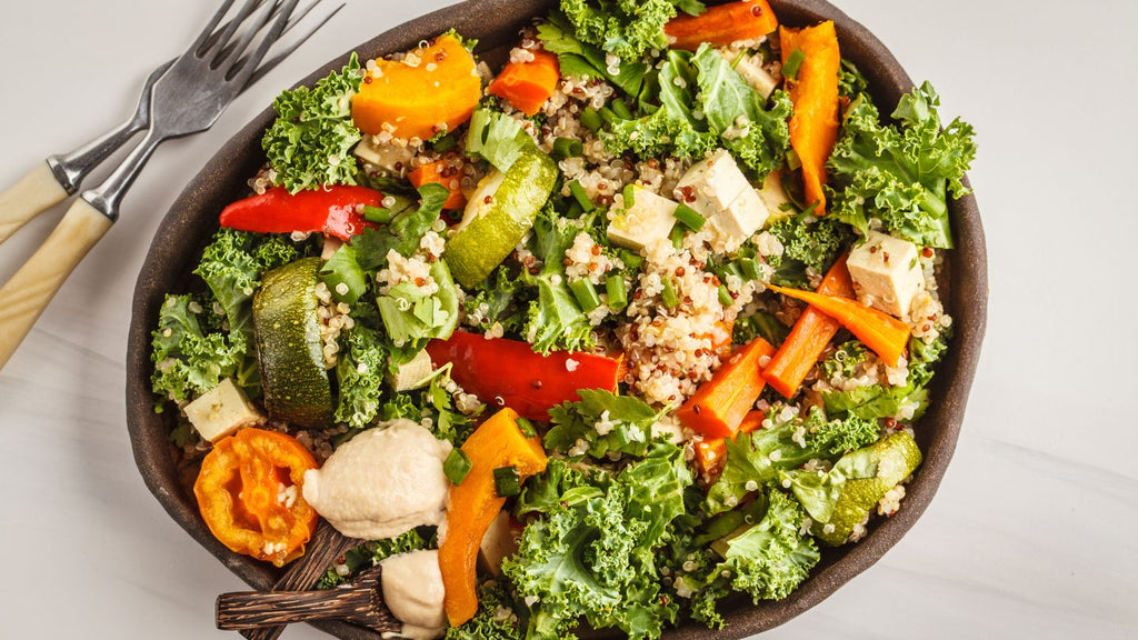 Salade énergisante quinoa et chou frisé