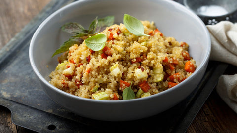 Bowl quinoa aux légumes grillés