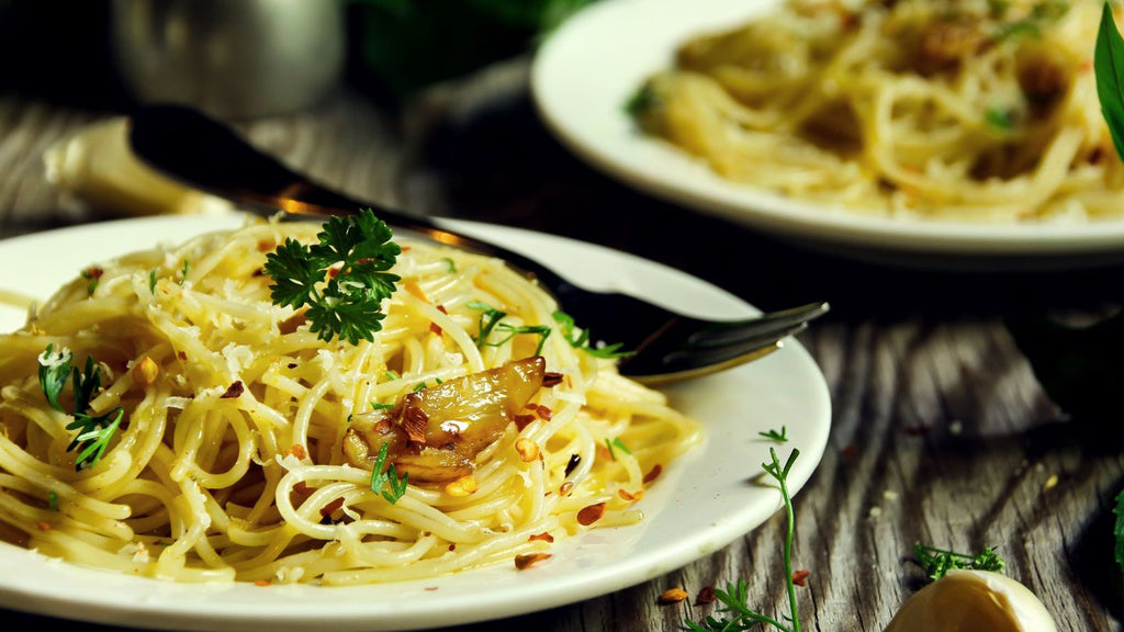 Spaghetti à l'ail et huile d'olive