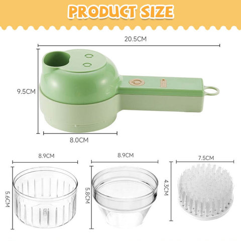 Grab&Slice™ - 4 In 1 Electric Vegetable Cutter and Slicer – Super Mom Cooks