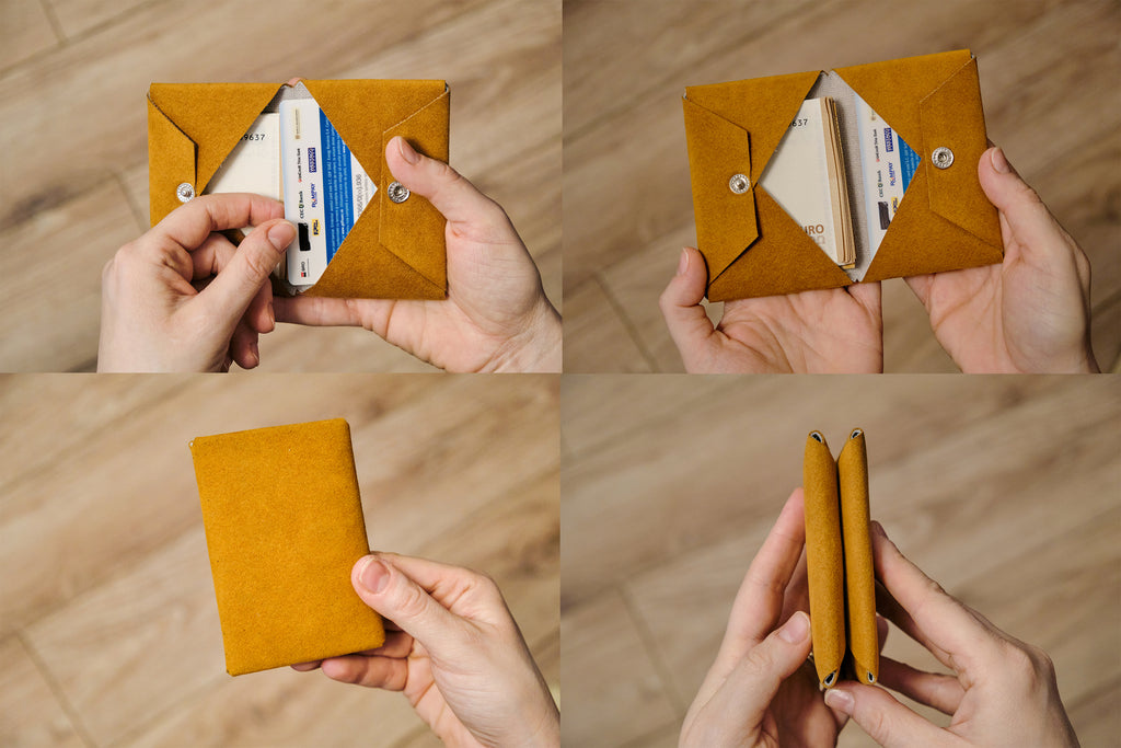 Alcantara Minimalist Bifold Wallet