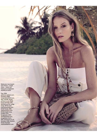 The Mail on Sunday's You Magazine featuring Dana Levy's Midas Seashell Charm Trio Mini Hoop Earrings