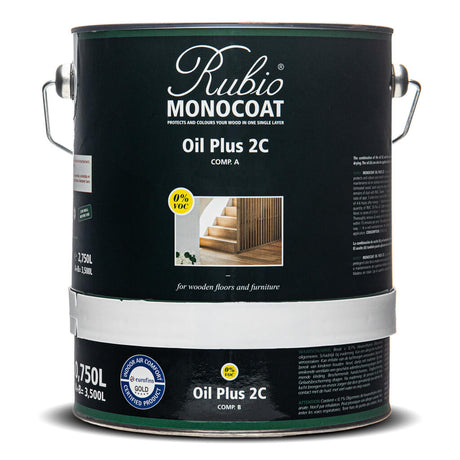 Rubio Monocoat Oil Plus 2C - 1.3L (Includes Parts A & B)