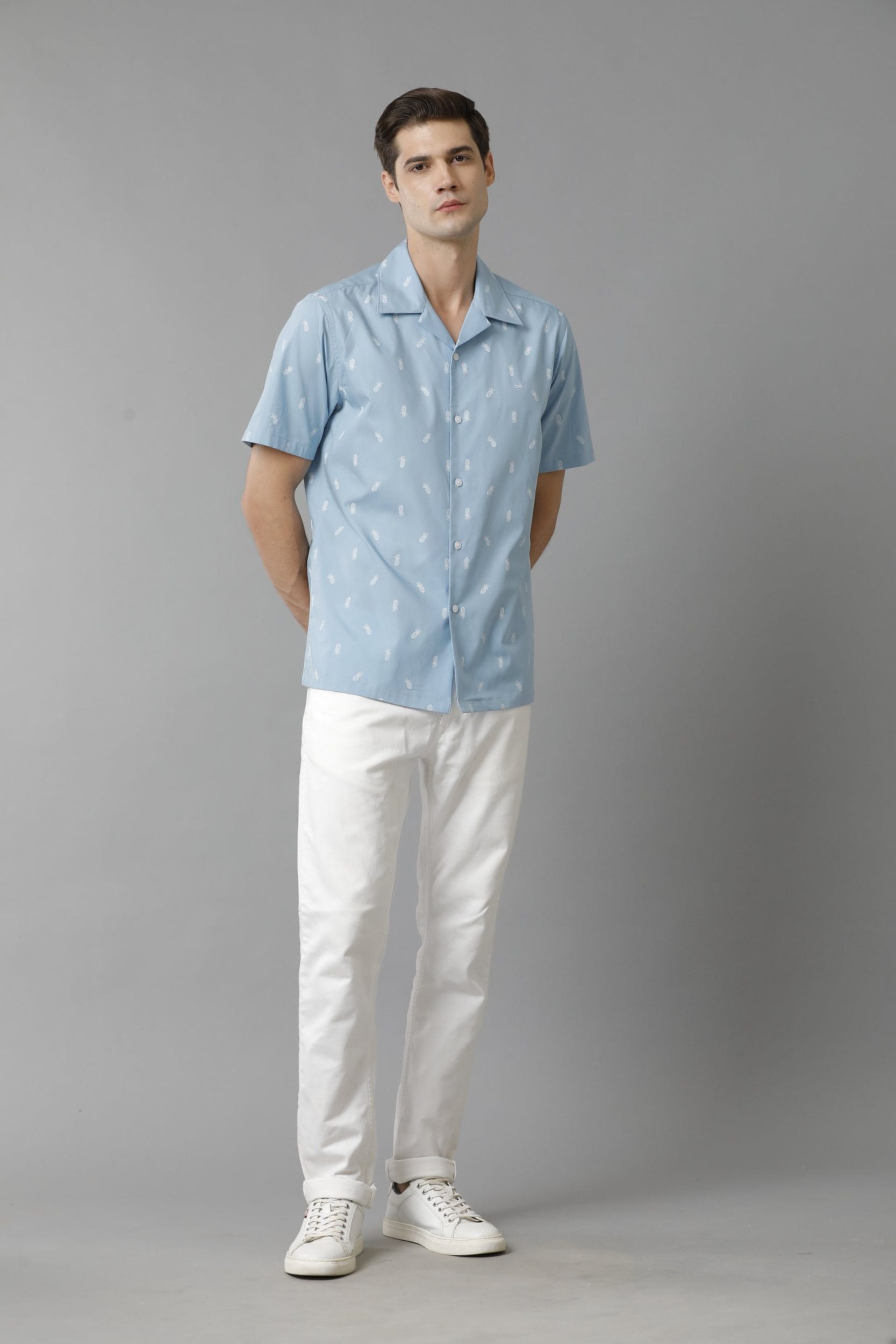 Buy Men Grey Stripe Super Slim Fit Casual Trousers Online - 620081 | Peter  England