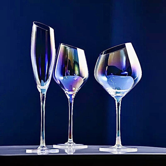 Red Wine Glasses, Unique Wine Glasses, Wine Glass Set, Barware Set, Un –  Casa Amore