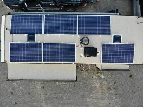 RV Solar Panels on Roof
