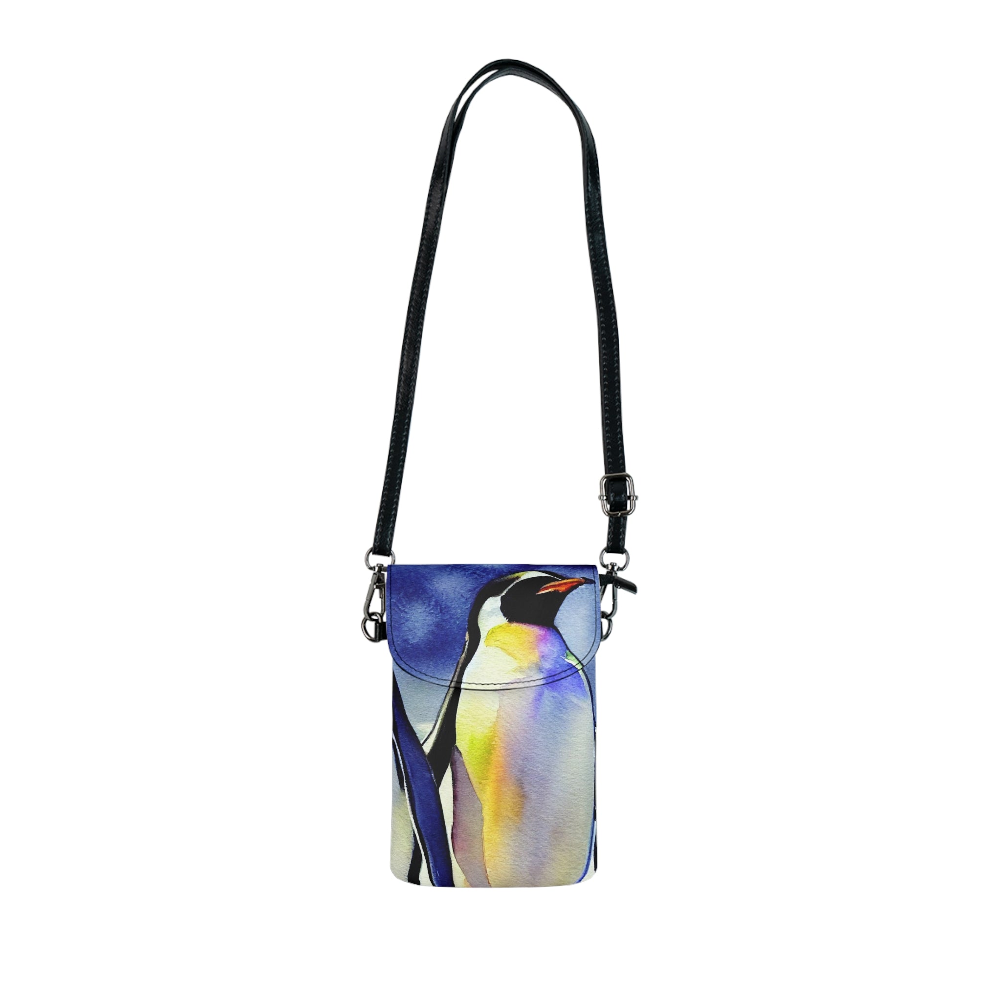 Penguins in the Snow - Small Cell Phone Wallet