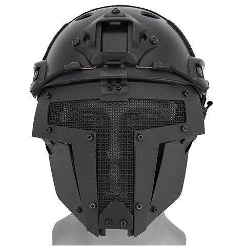 Full Face Skull Mask for Airsoft with Metal Mesh Eyes, Black