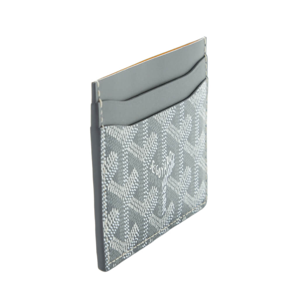 Goyard Saint Pierre Card Holder Grey in Canvas/Calfskin - US