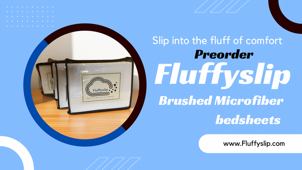 Fluffyslip white brushed microfiber bedsheets
