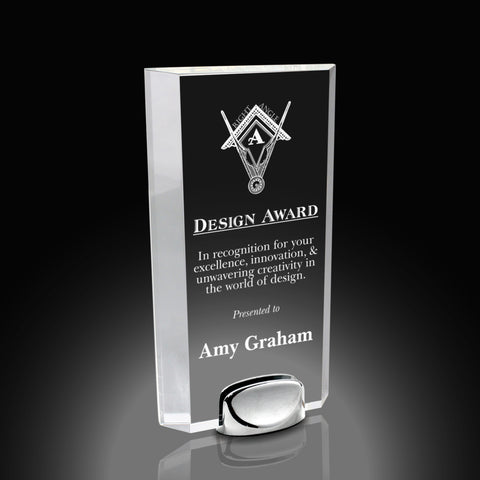 Ravanox Personalized 3 Clear Round Crystal Paperweight Award with Text Custom Engraved Glass Awards and Trophies