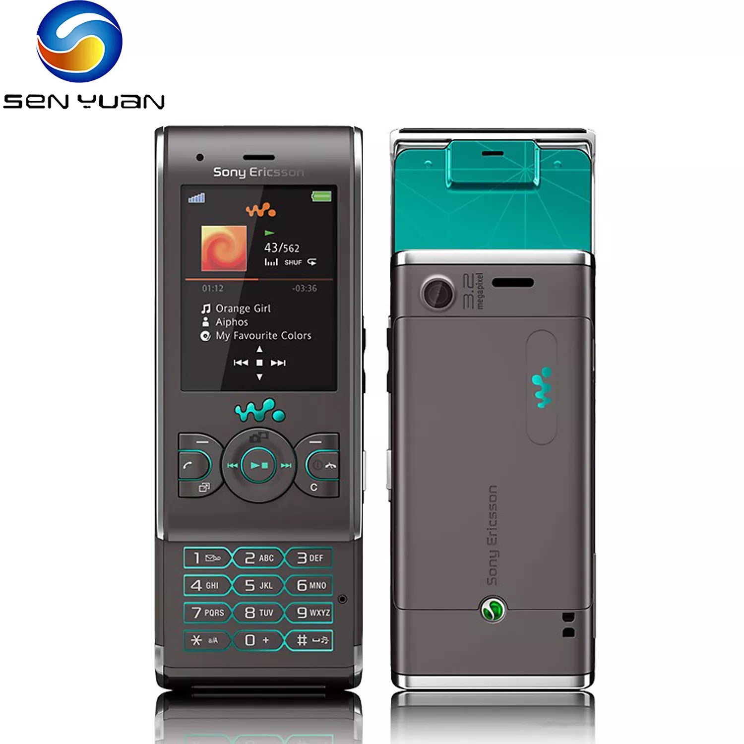 Original Unlocked Sony Ericsson W595 3G Mobile Phone 2.2''Display FM Radio 3.15MP Camera Bluetooth Slider CellPhone
