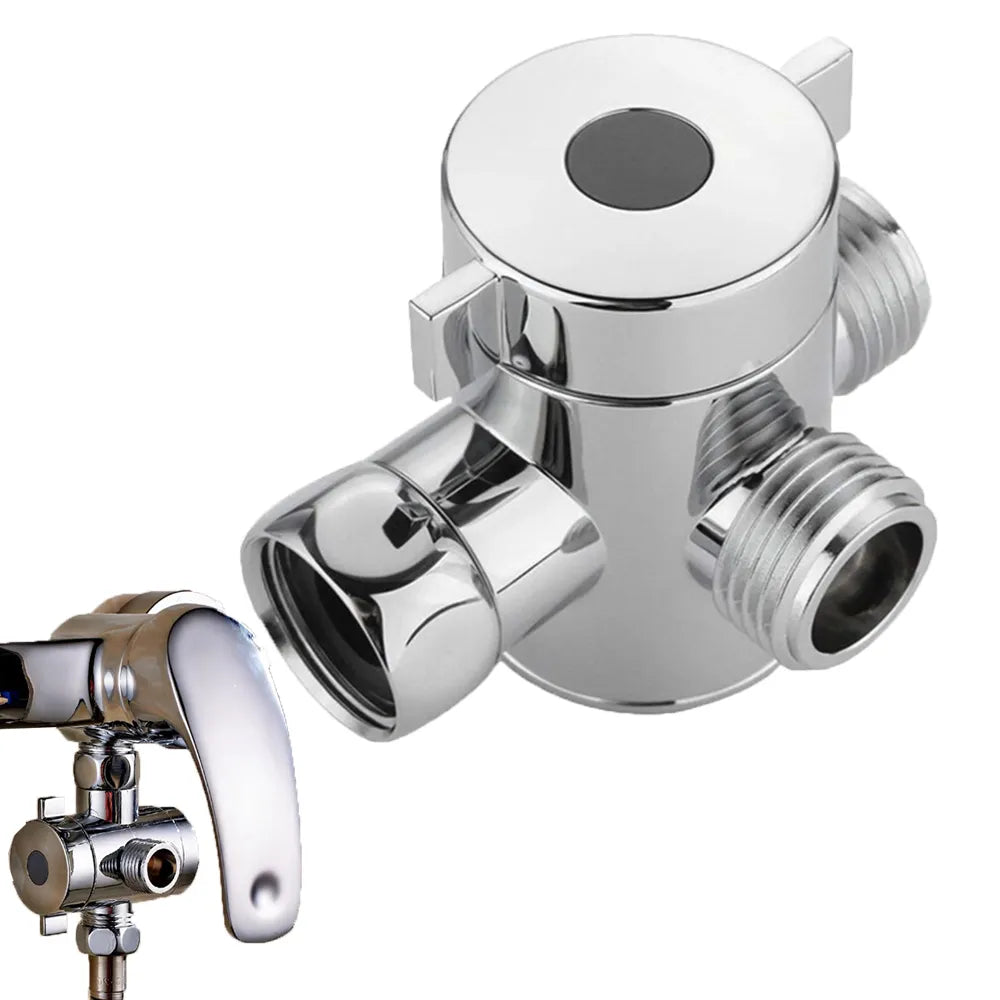 Shower Conversion Water Out Of The Tee Arm Shunt Shunt Shunt Pipe Diverter Valve Inlet Pipe Fittings Faucet Bathroom Tool JU0023