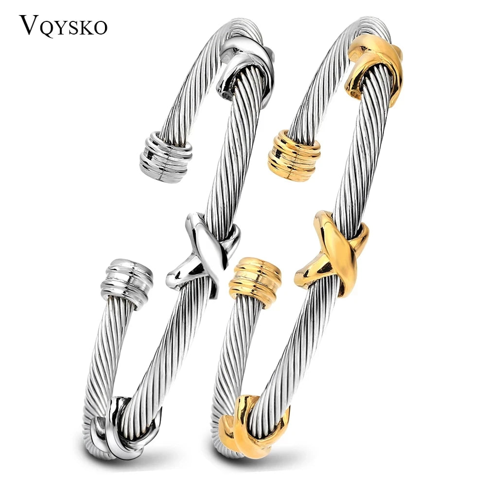 Fashion Jewelry 316L Stainless Steel Bracelets Bangles For Women Hot Selling Party Accessories Woman Bracelet and Bangles