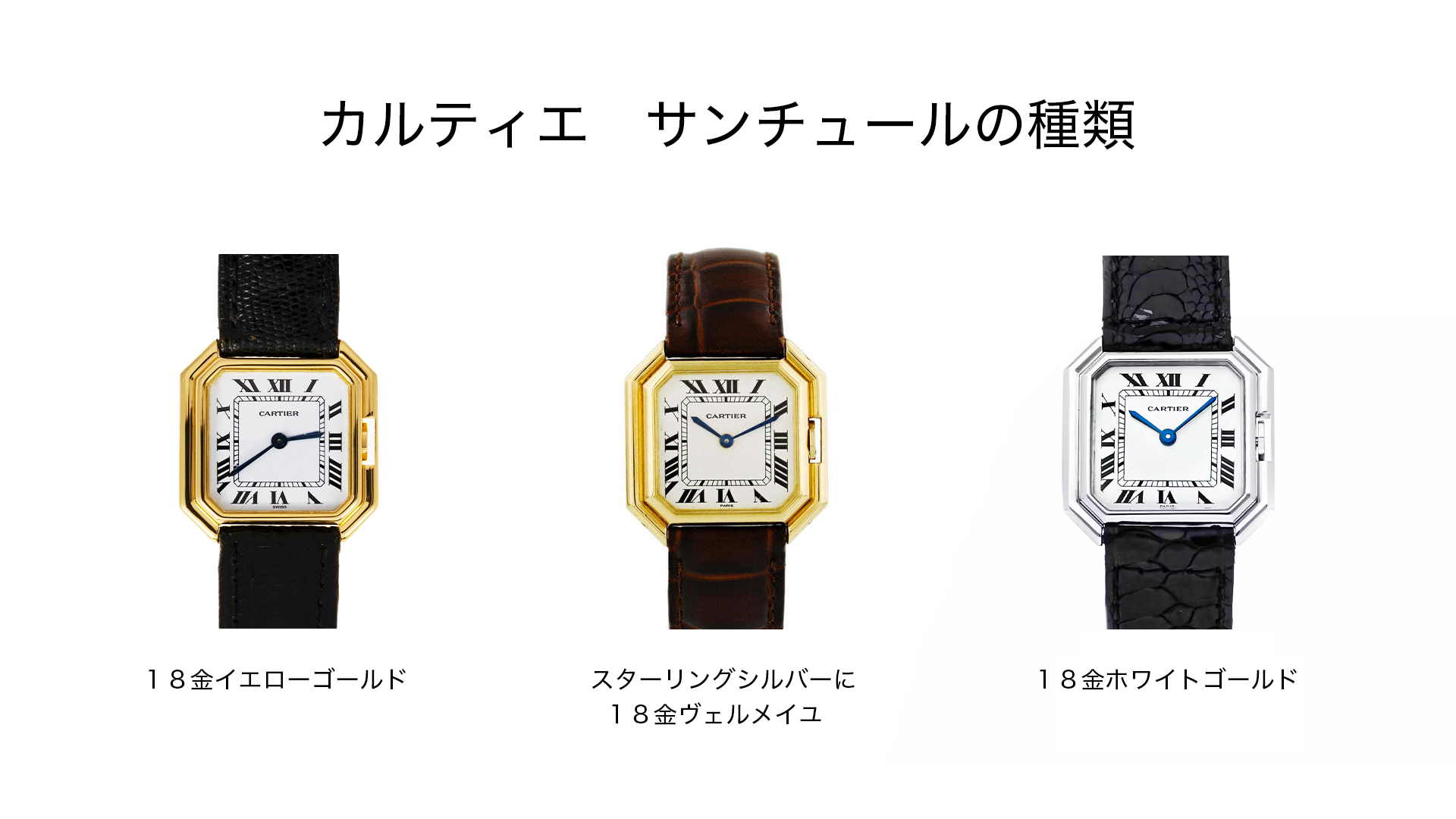 Cartier Santur case material types