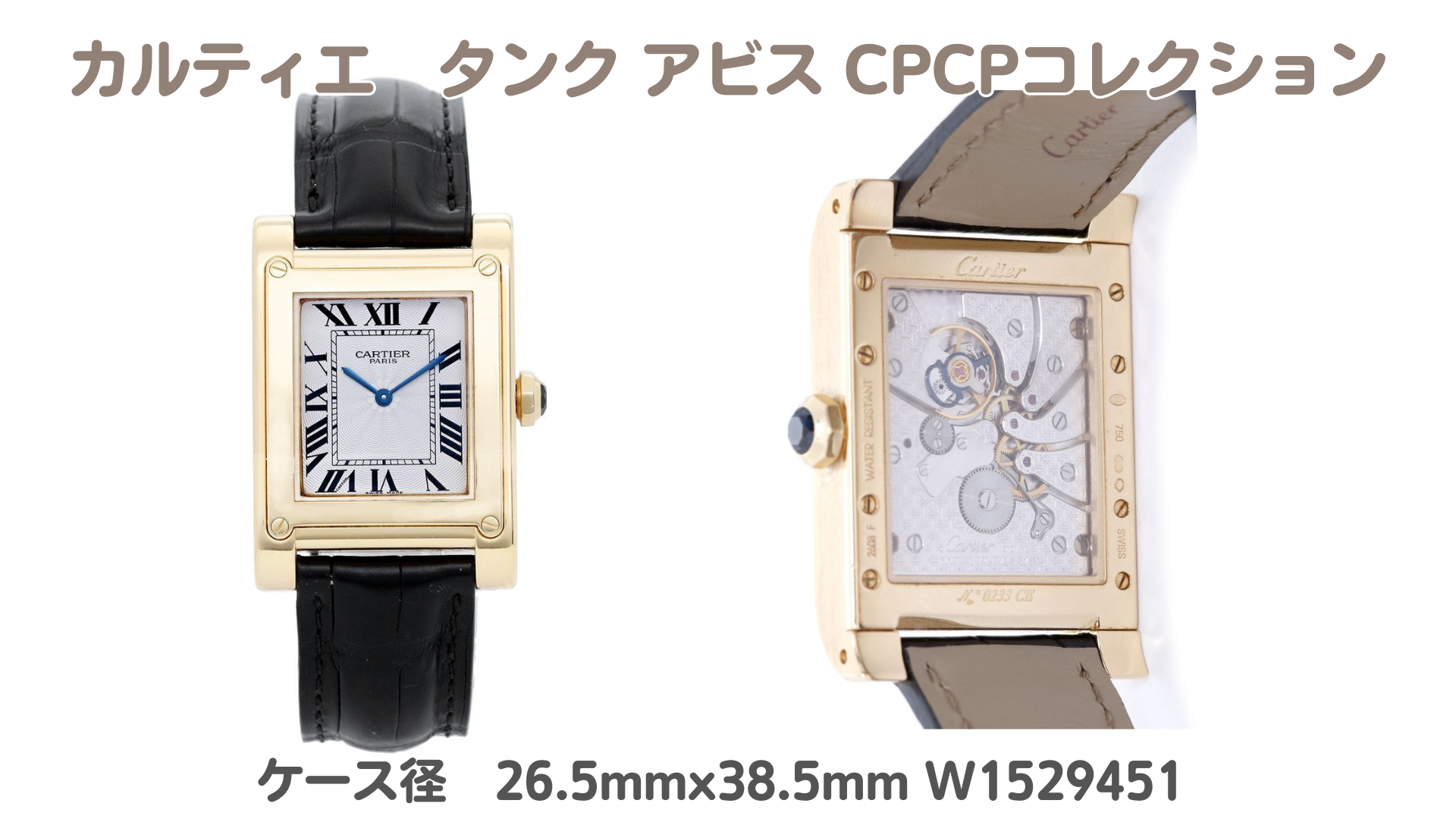 カルティエ/Cartier　タンクアビス　CPCPコレクション W1529451