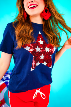 PREORDER-Star And Sparklers Sequin Top