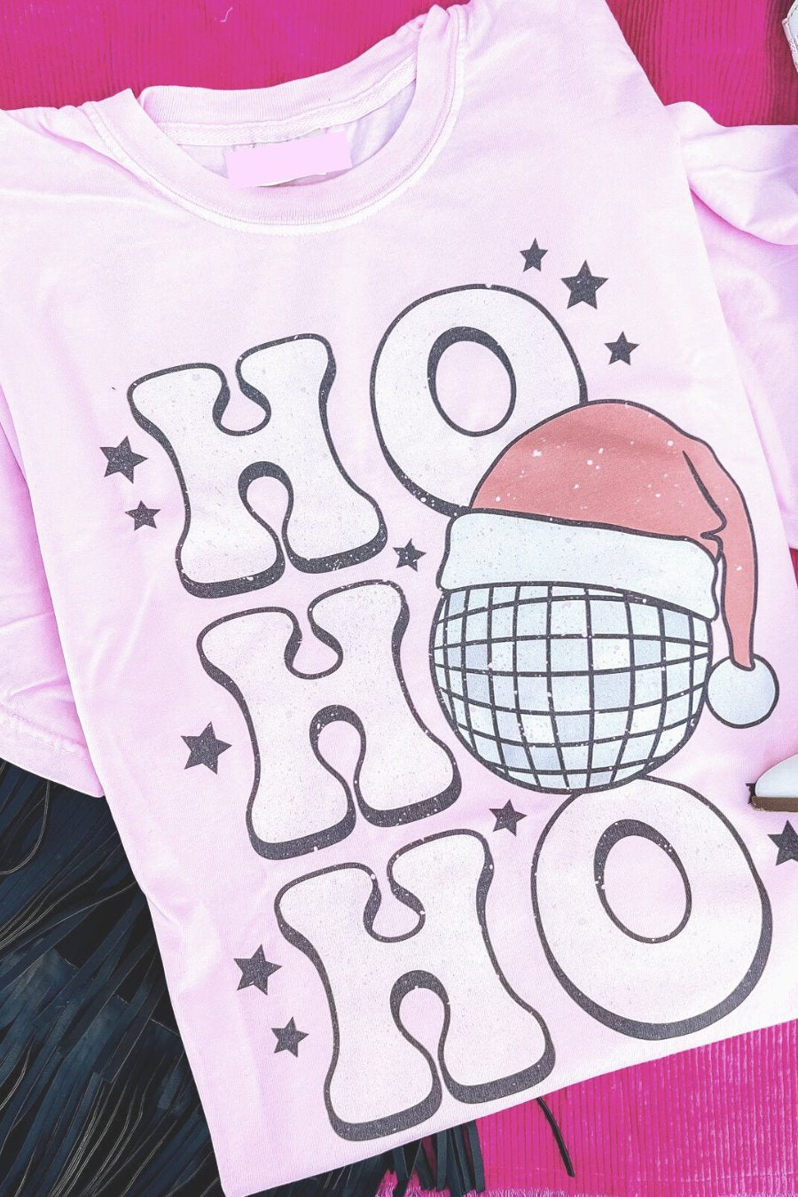 HOHOHO Pink Graphic Tee