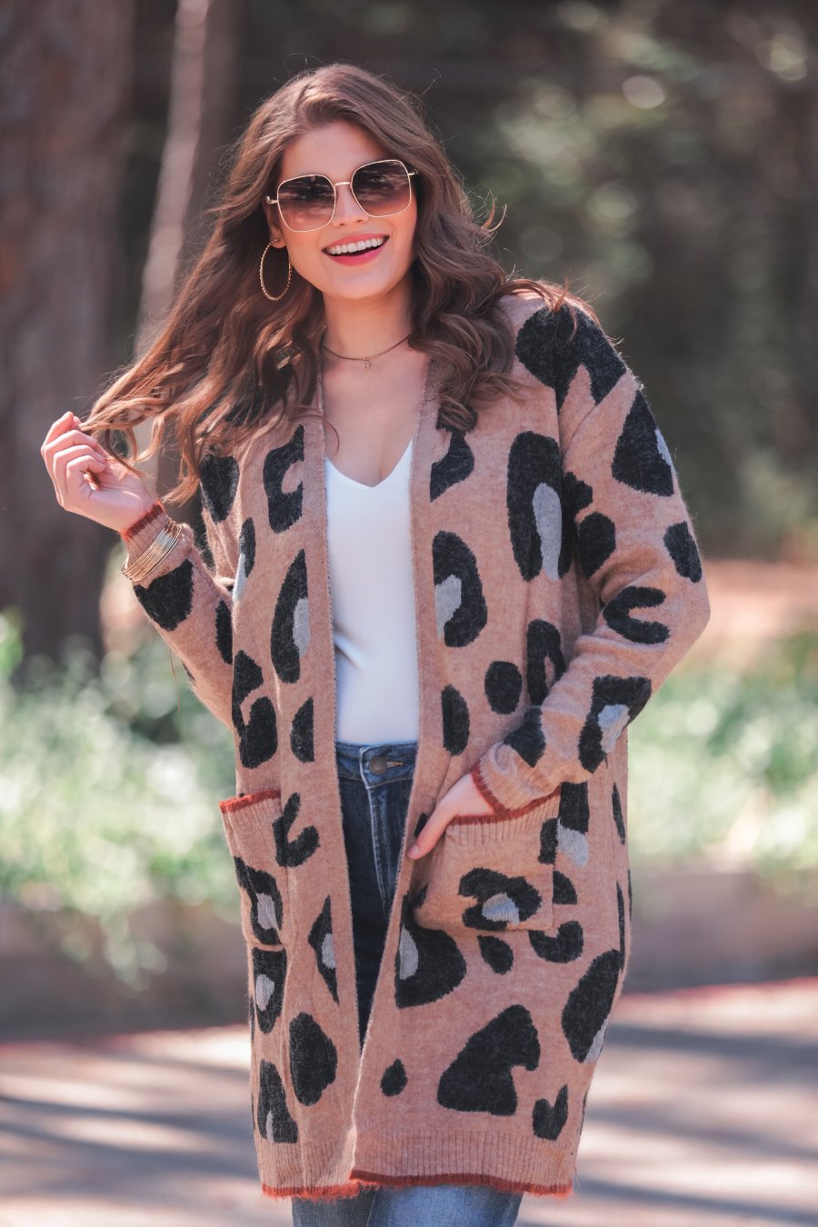 Long Leopard Cardigan Jess Lea Boutique