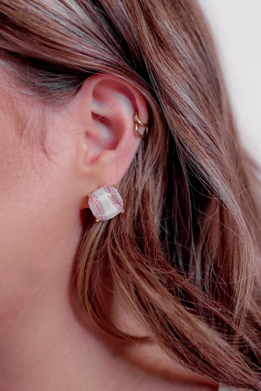 Iridescent Stud Earrings