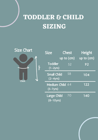 Toddler & Child Clothes Sizing