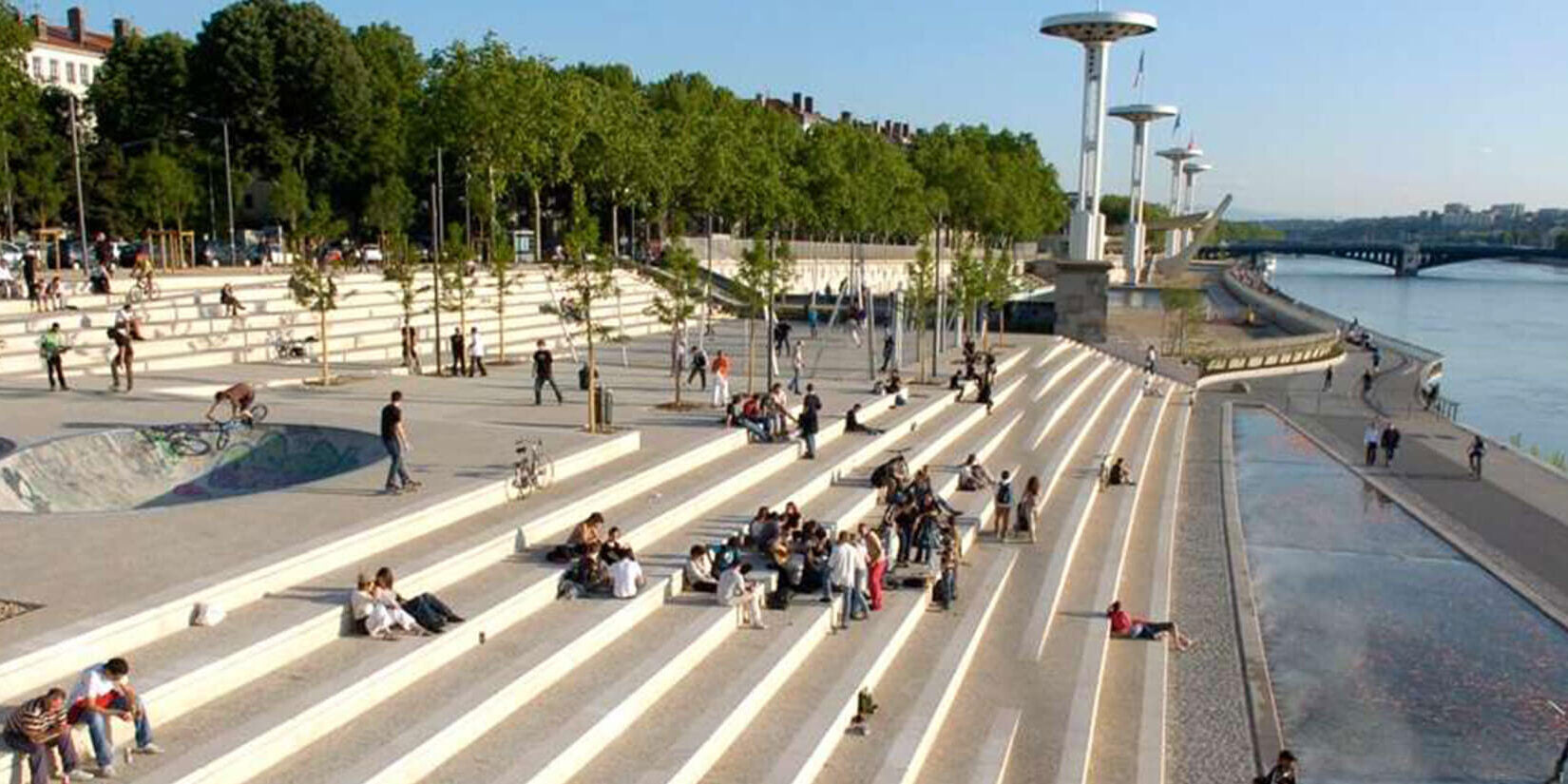 The banks of the Rhone