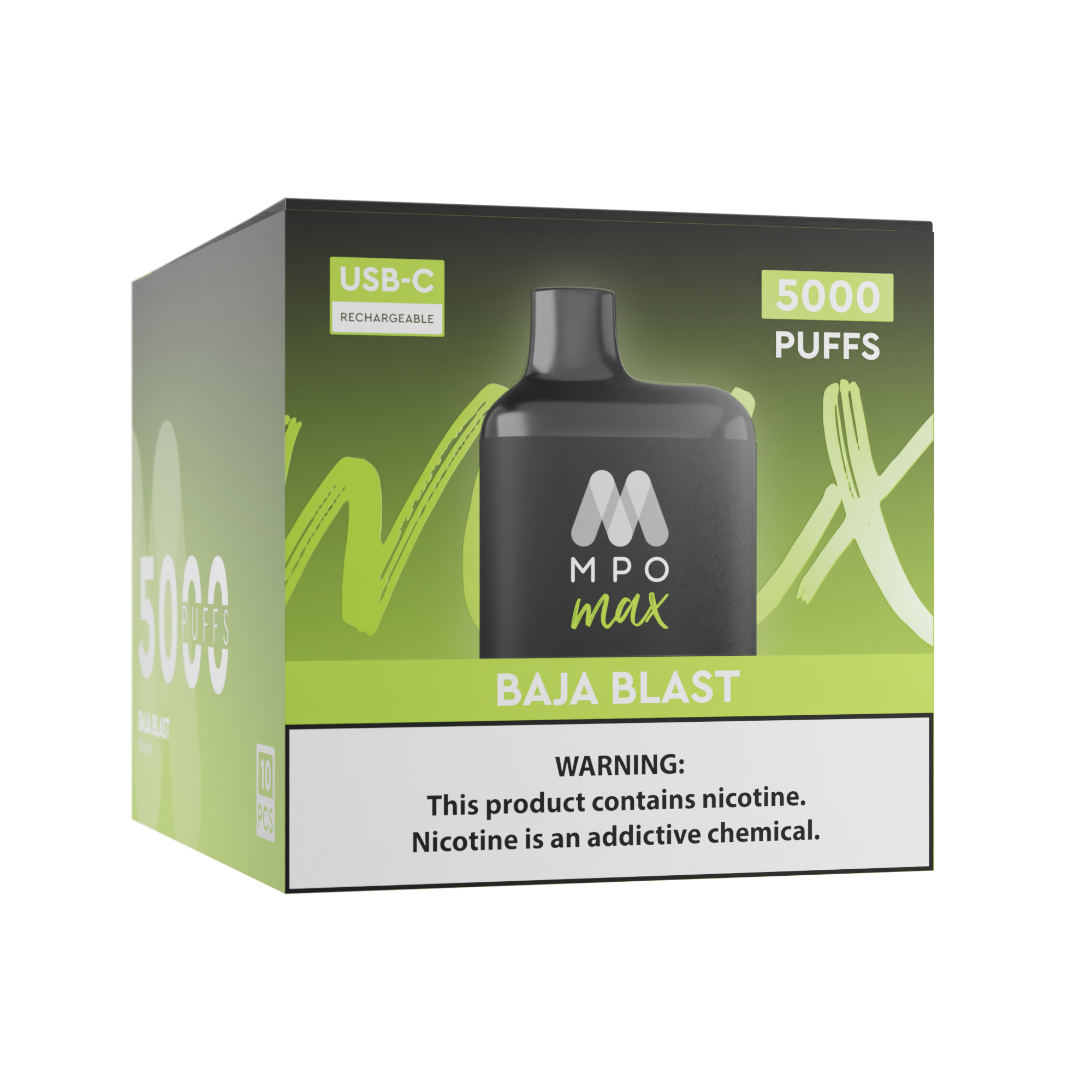 Max (5000 Puffs) - Baja Blast (10 Pack)