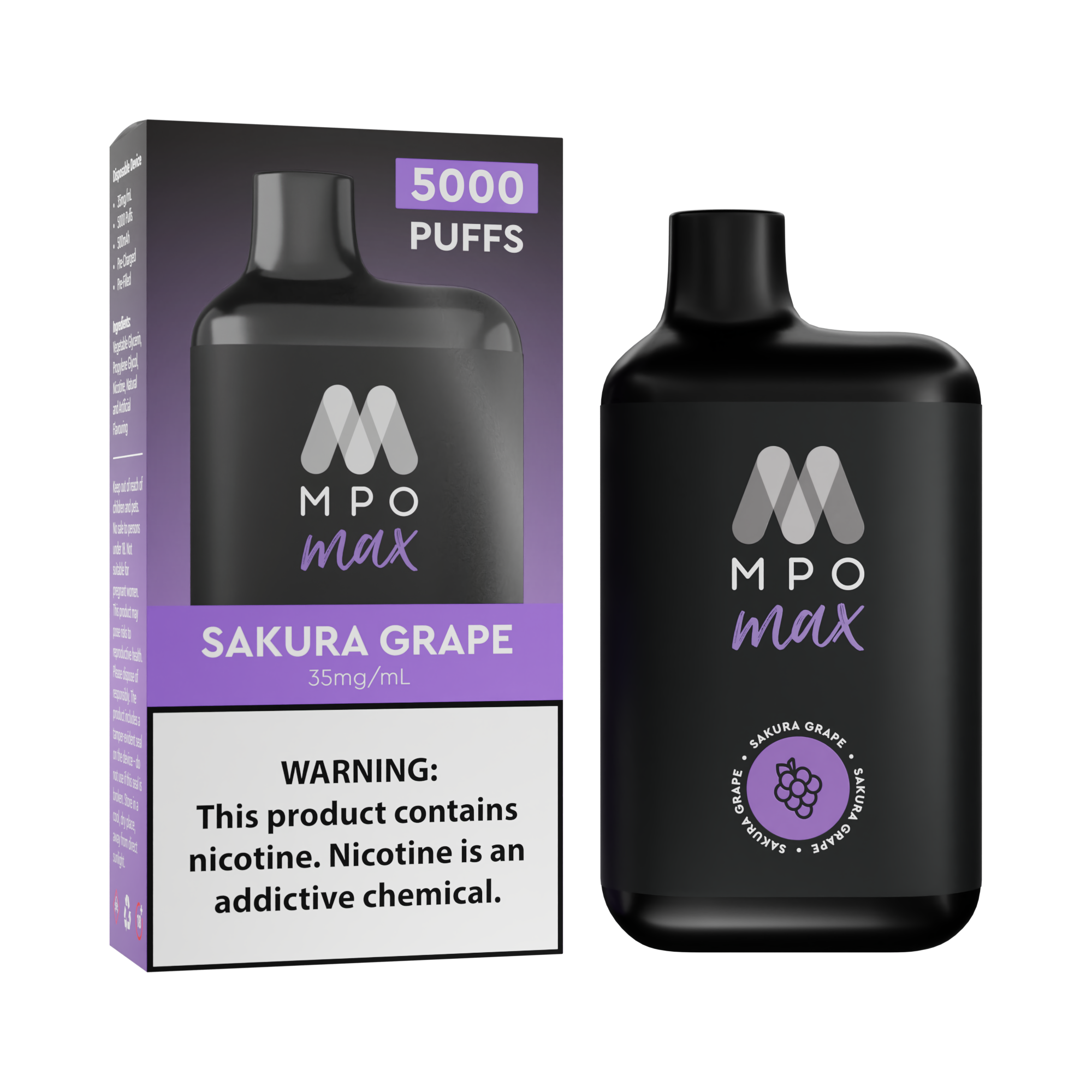 Max (5000 Puffs) - Sakura Grape