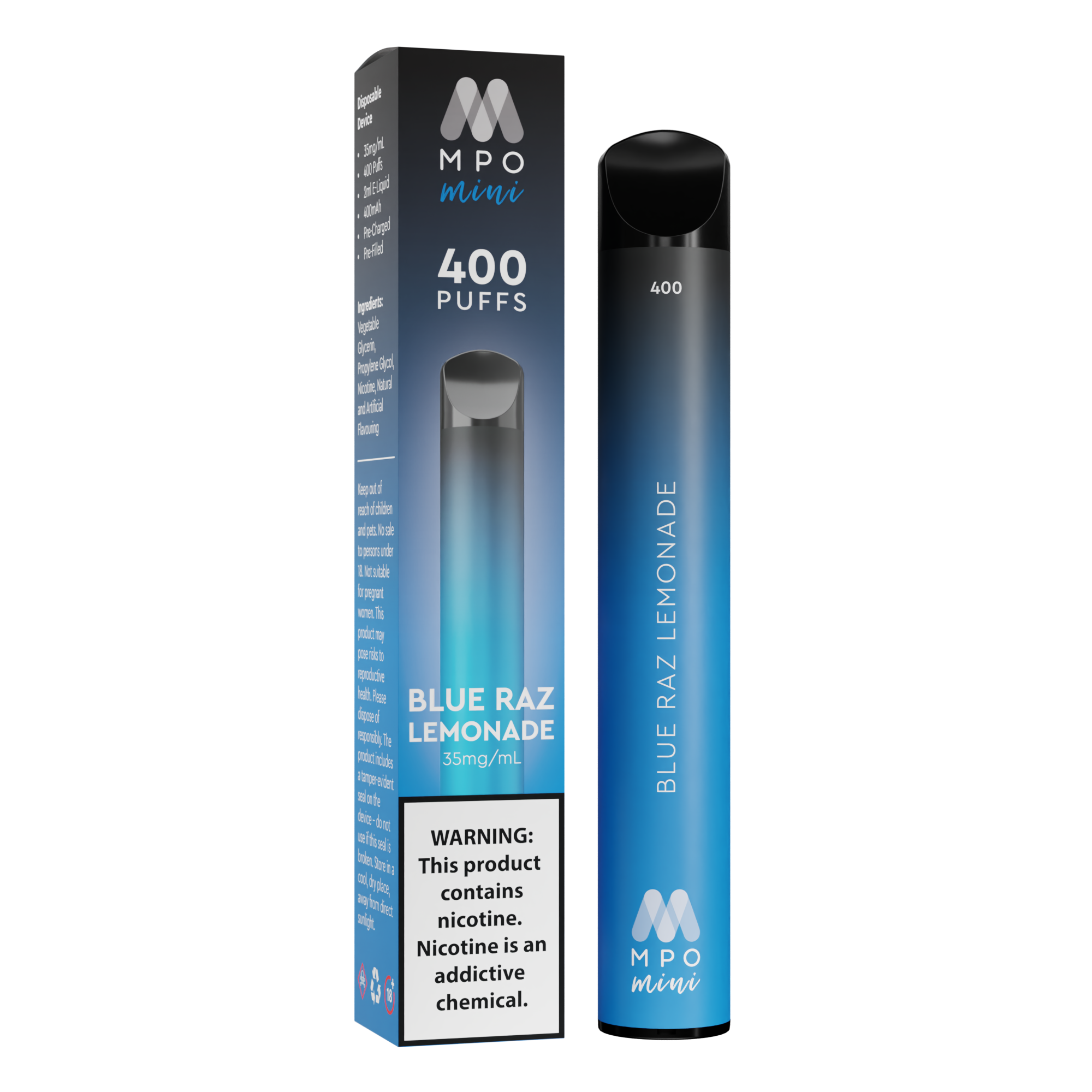 Mini (400 Puffs) - Blue Raz Lemonade