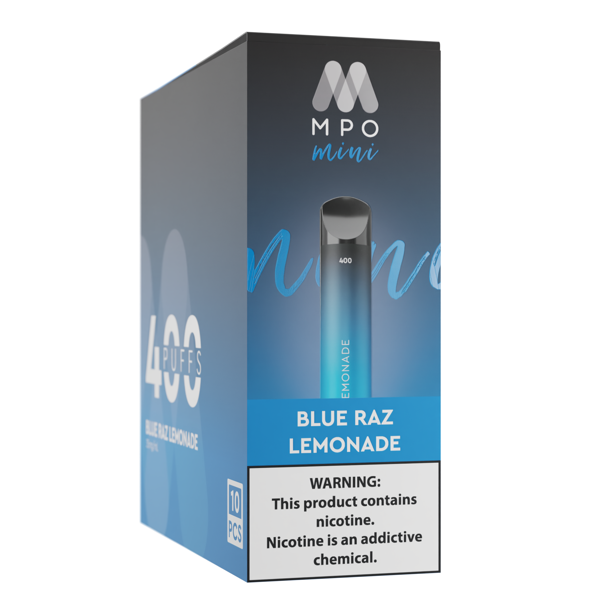 Mini (400 Puffs) - Blue Raz Lemonade (10 Pack)