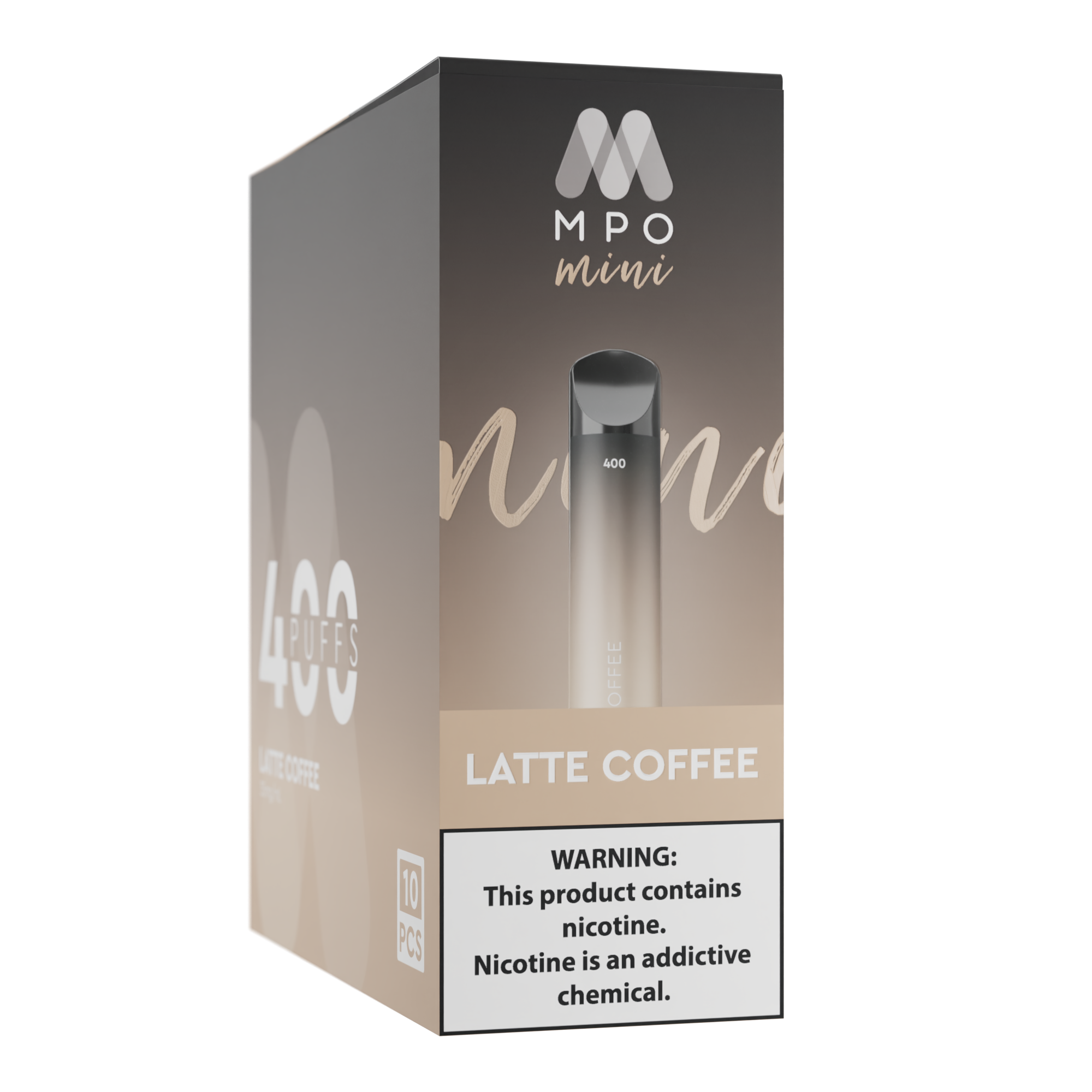 Mini (400 Puffs) - Latte Coffee (10 Pack)