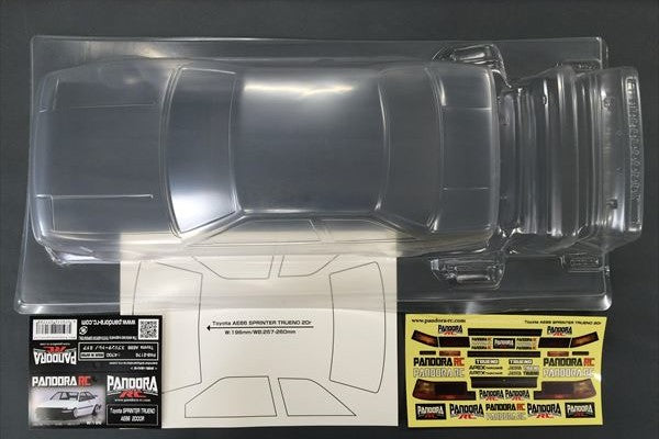 Pandora RC Toyota AE86 Sprinter Trueno 3DR Clear Drift Body - PAB-3178