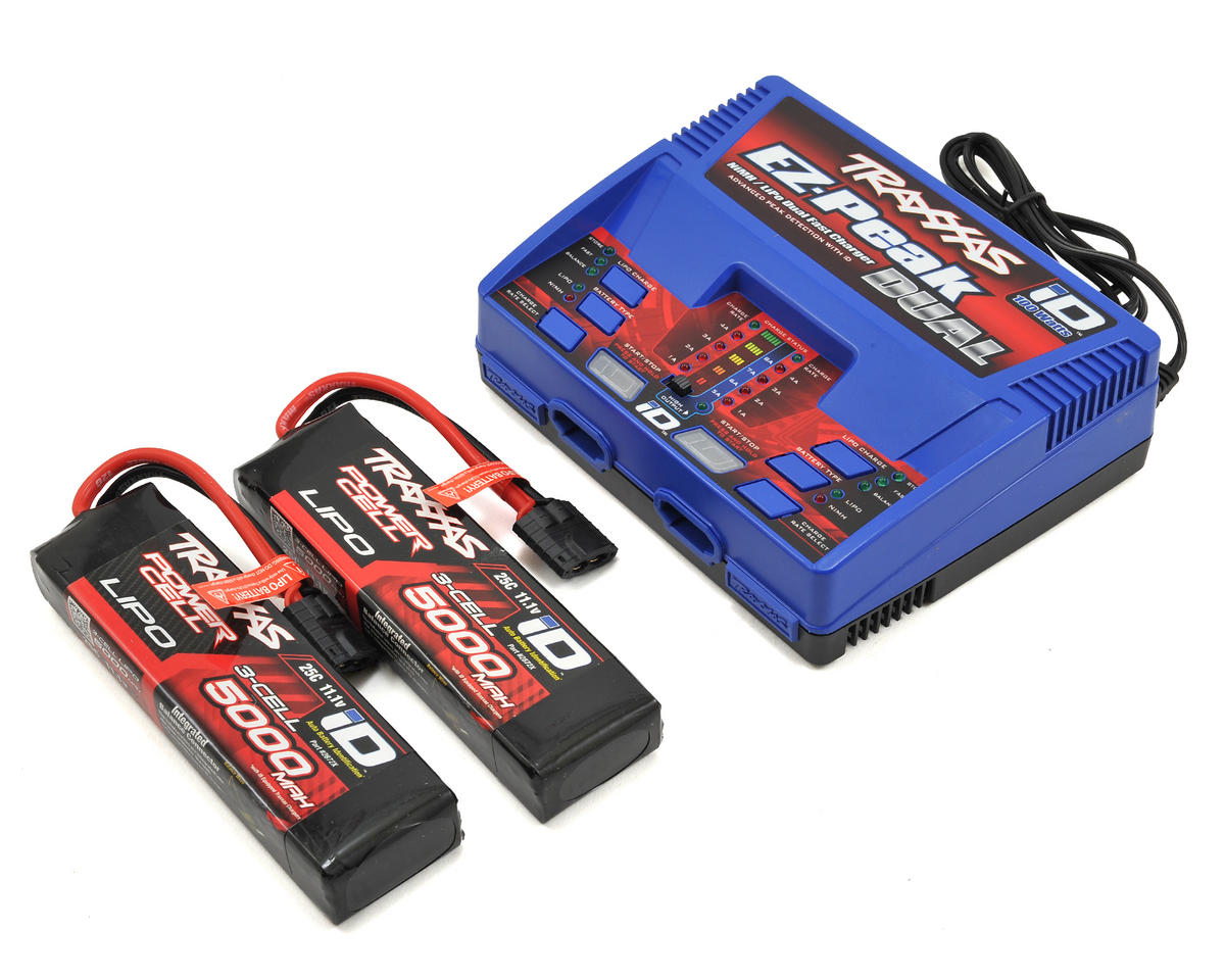 PACK CHARGEUR 2970G + 1 x LIPO 3S 4000MAH 2849X PRISE TRAXXAS