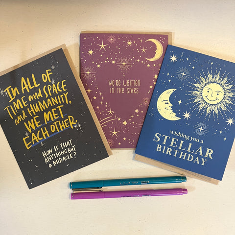 The Imagination Spot - Cosmic themed greeting cards and Le Pens