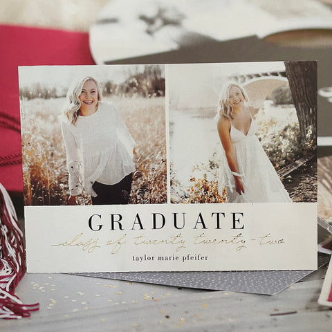 Young Woman Grad Invitation - The Imagination Spot 