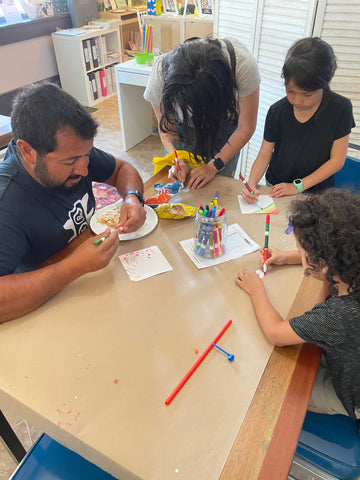 Making Pinwheels at The Imagination Spot