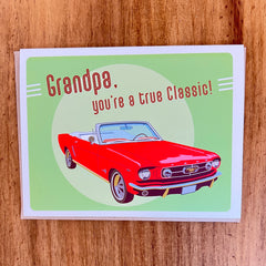 Grandpa You're a true Classic - Father's Day Card - The Imagination Spot 