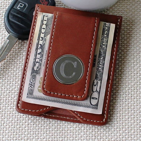 Personalized Money Clip and Wallet Combo