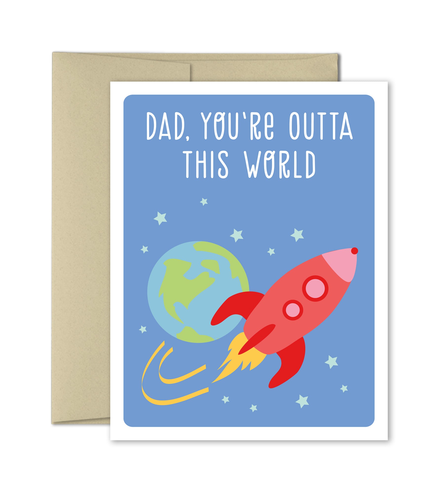 Father's Day Card Card for Dad Outta this world The Imagination Spot