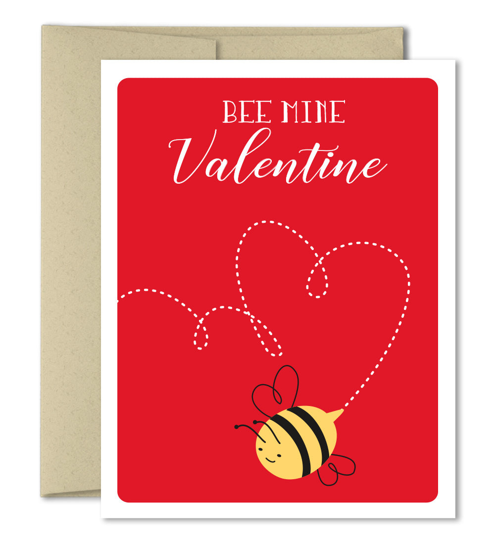 Love Card Bee Mine Valentine The Imagination Spot