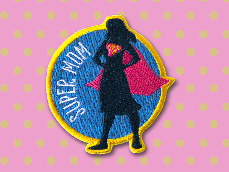 Super Mom Patch Iron On Patch Embroidered Patches The Imagination 