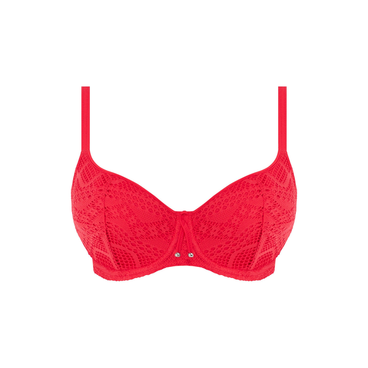 Freya Sundance Red UW Bandless Halter Bikini Top (D-FF) – Lion's Lair  Boutique
