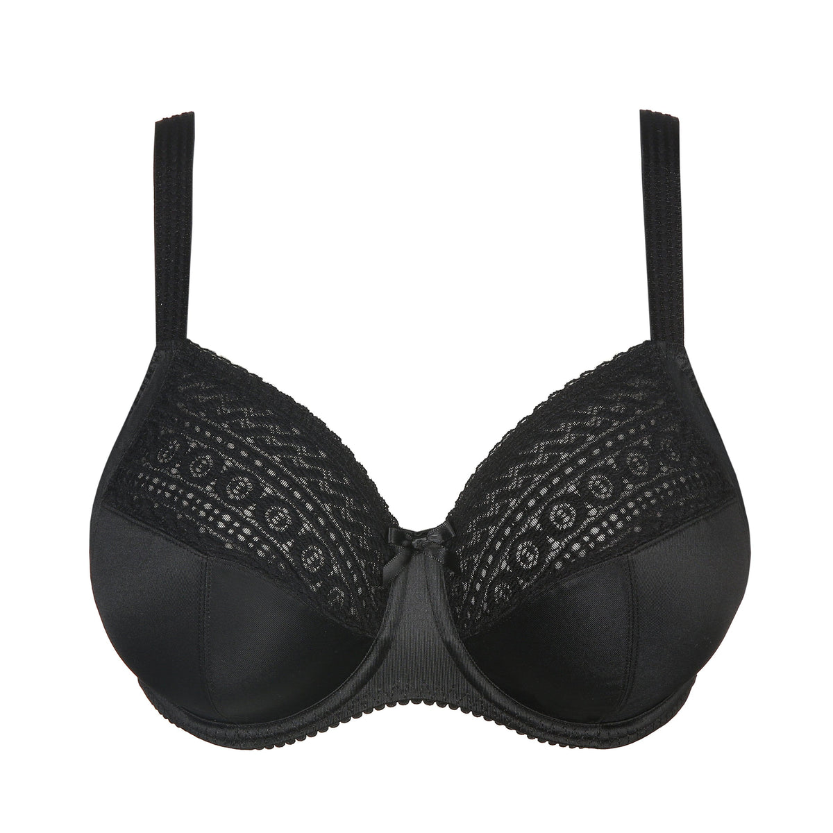 Nessa Linda Black Non-Padded Underwired Full Cup Bra 32F 