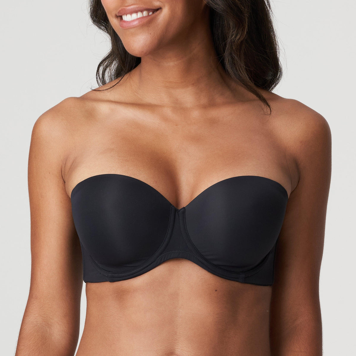 PrimaDonna Satin Non Padded Full Cup Seamless Bra in Natural B